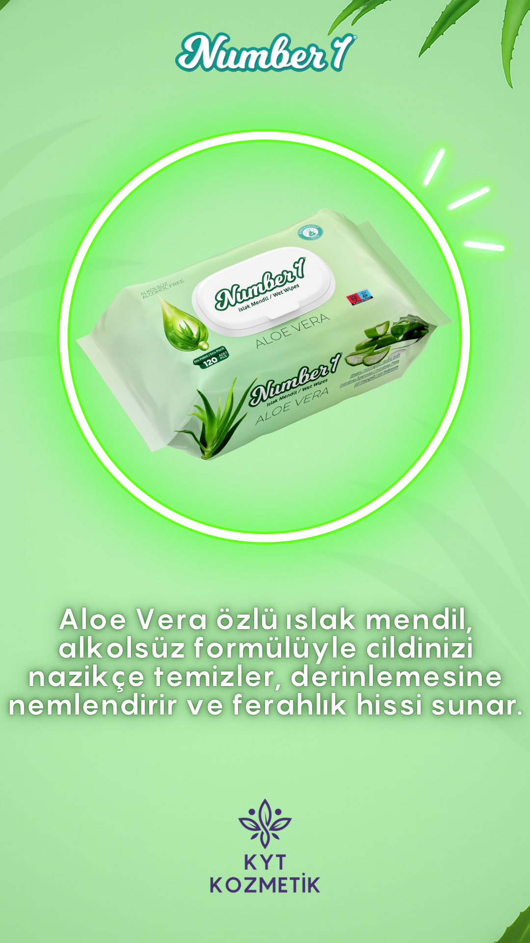 Number 1 Aloe Vera Islak Mendil