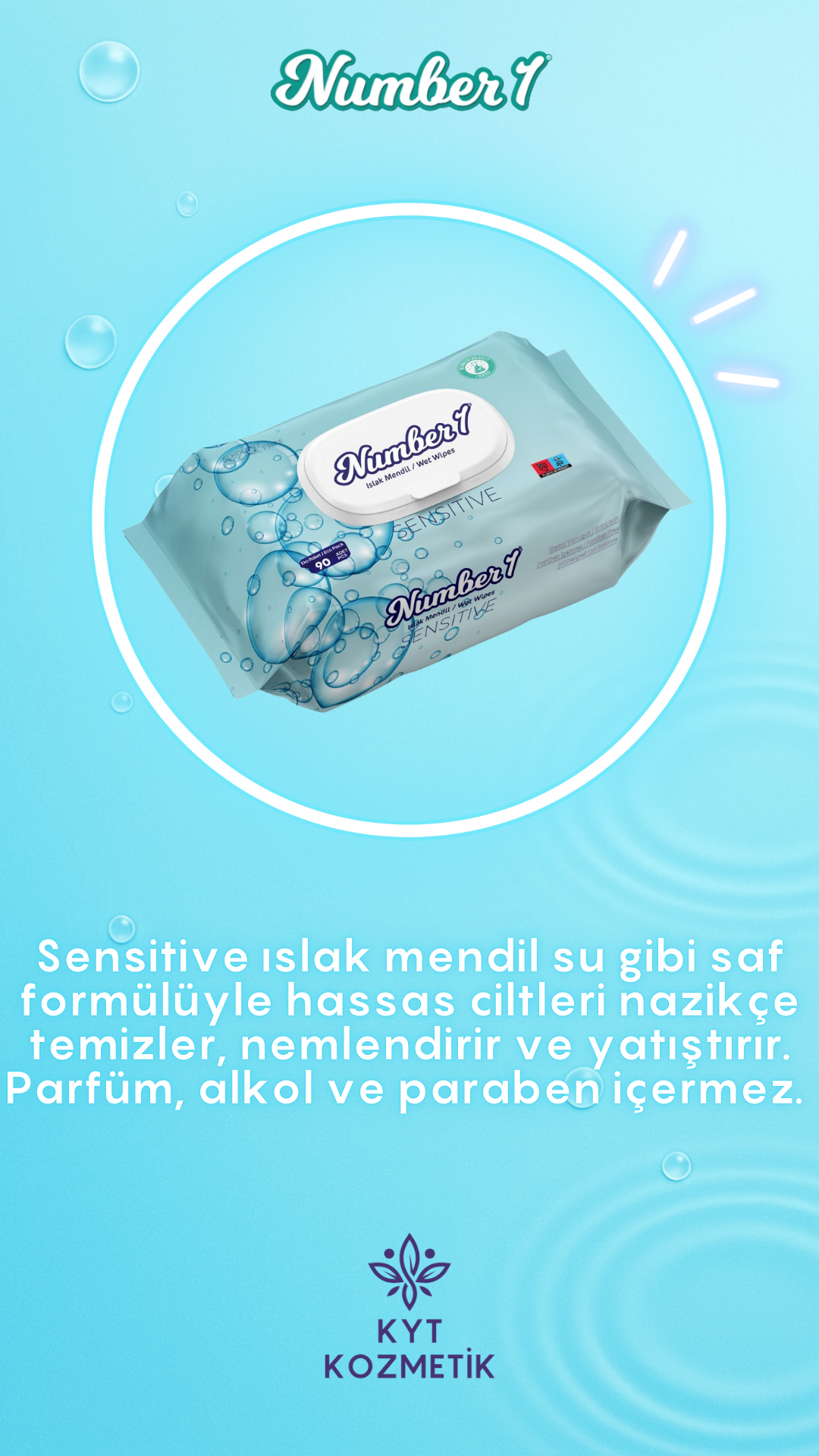 Number 1 Sensitive Islak Mendil