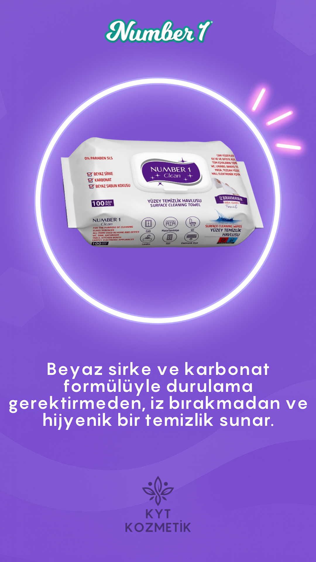 Number 1 Clean Yüzey Temizlik Havlusu